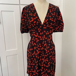 STAUD Milla Dress, Poppy Print
